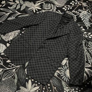 Gucci Gray Patterned  wool blazer